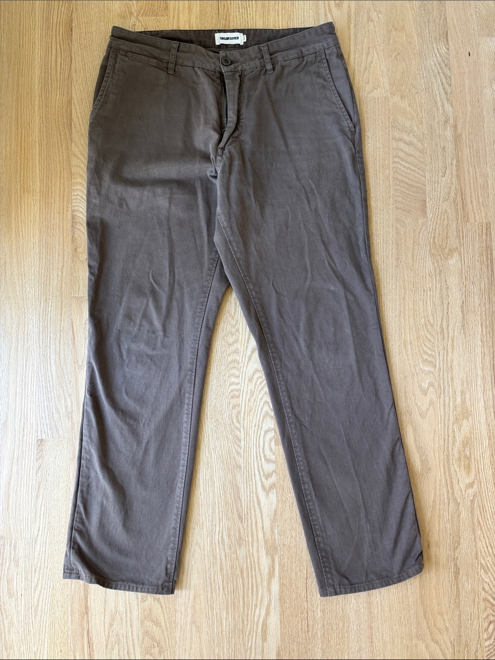 Taylor Stitch Taupe Foundation Pant
